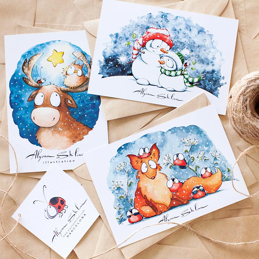 Christmas Postcard Set