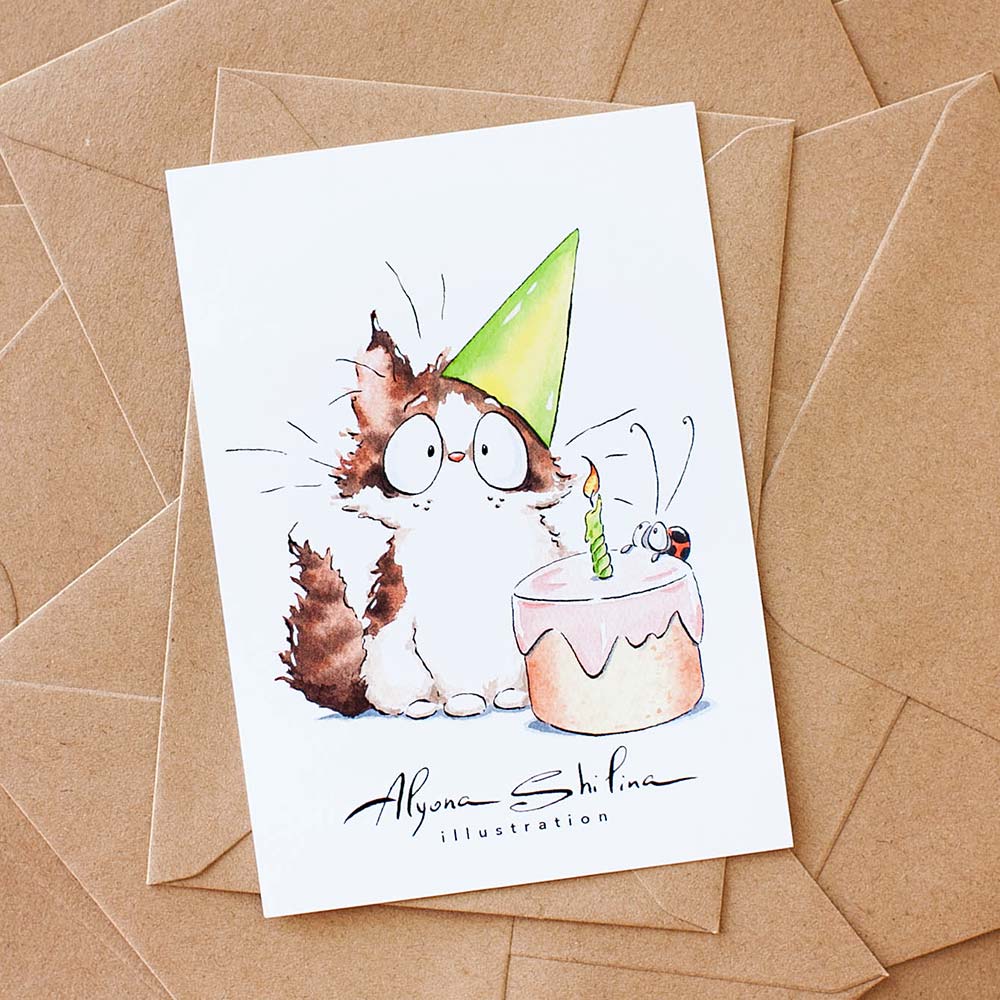 Cute Cats Postcard Set