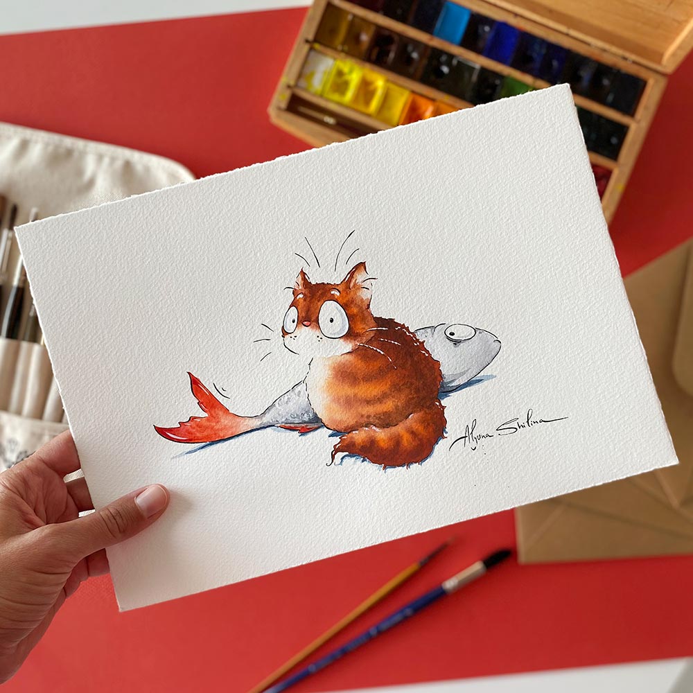 "Big Fish" original drawing