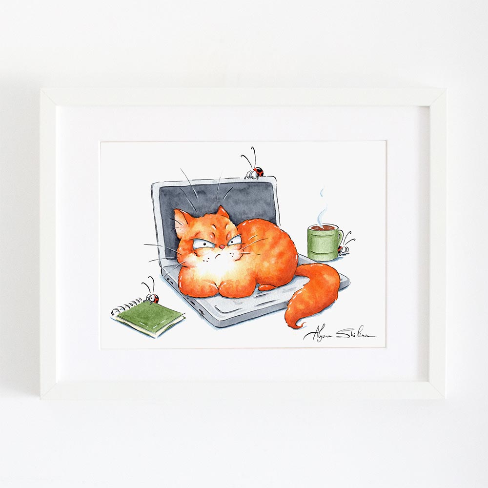 Personalized "Laptop" art print
