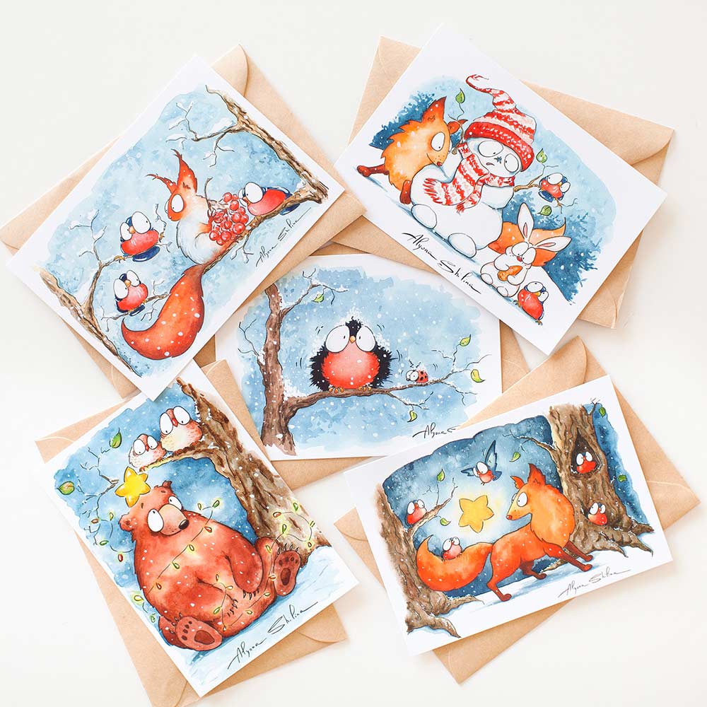 Winter Postcard Set