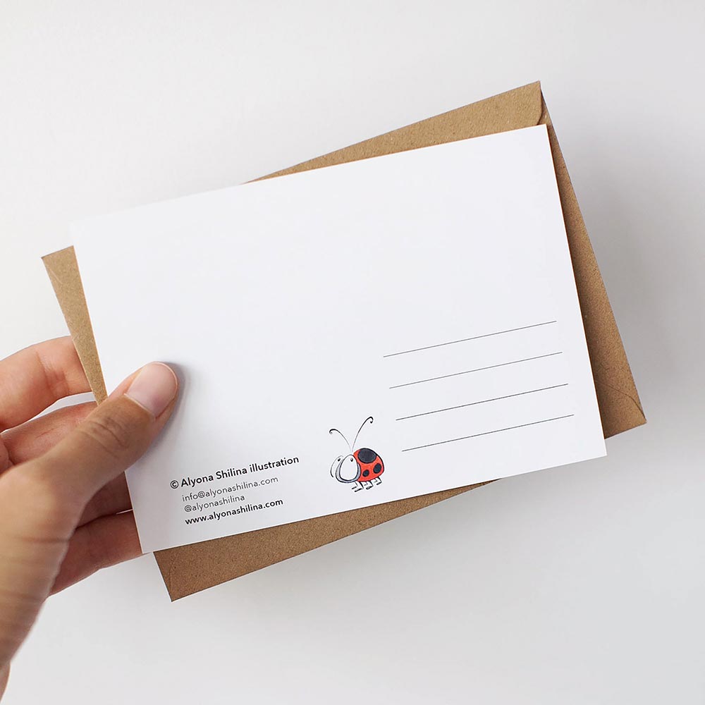 Red Cat Postcard Set