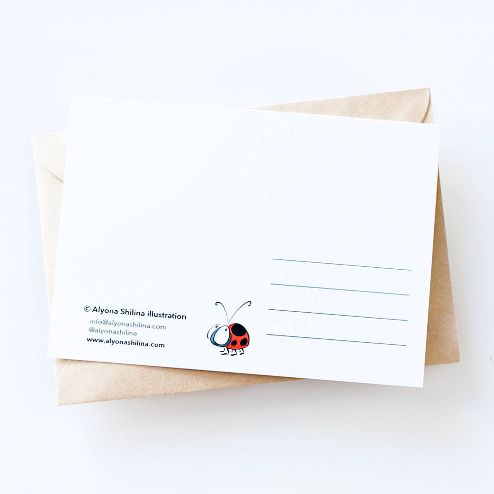 "Reindeer" postcard