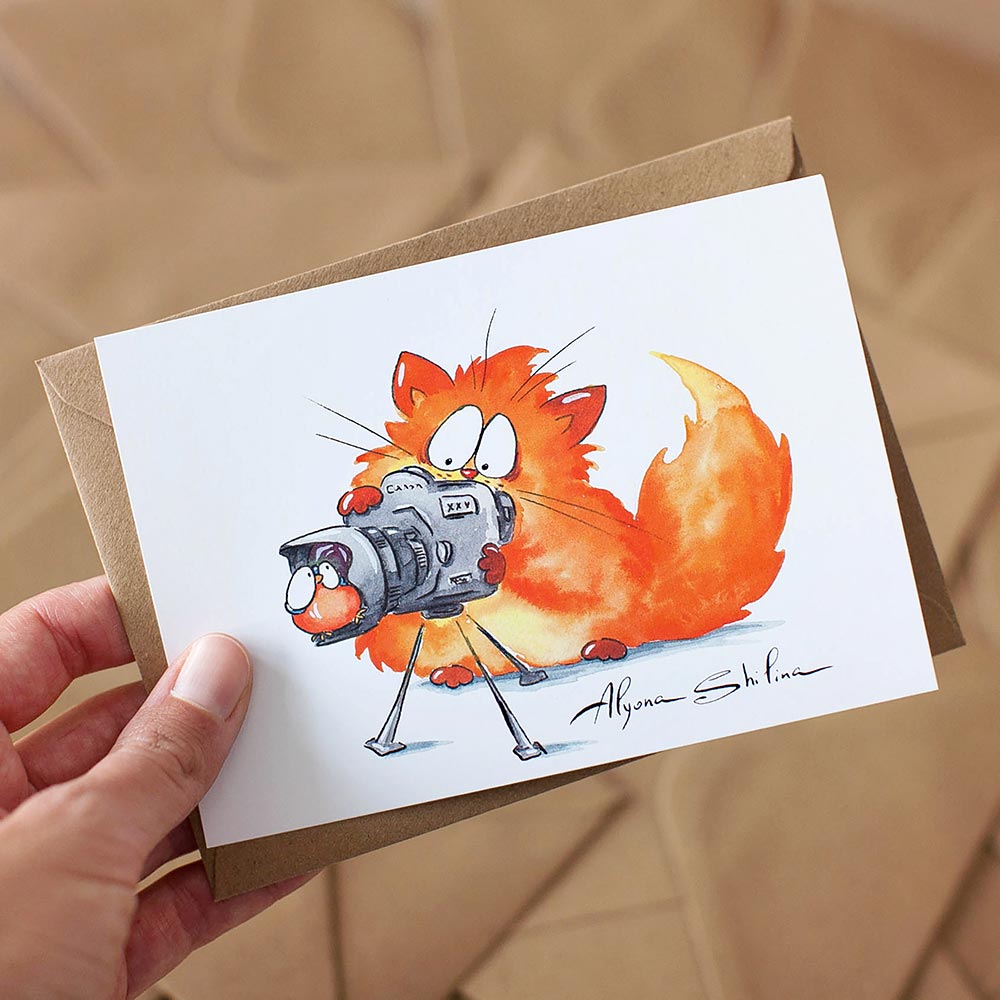 "Photographer" postcard