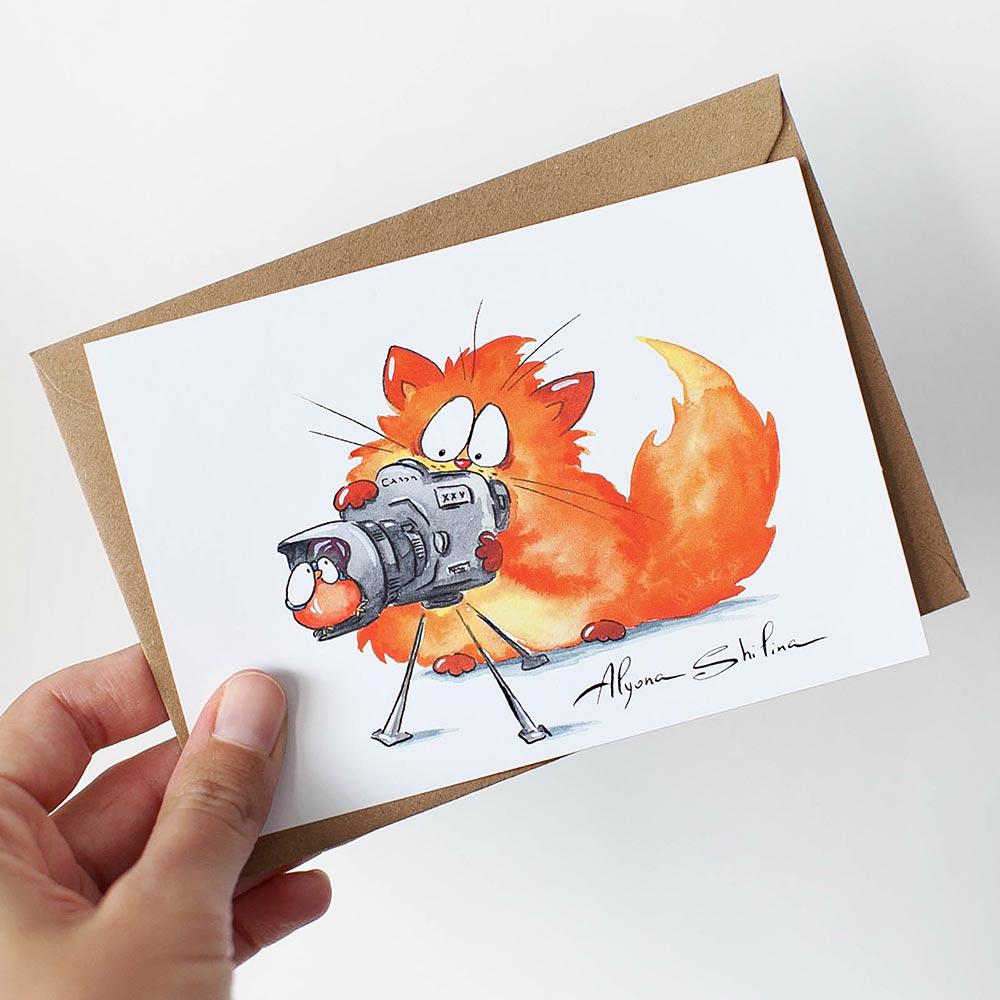 "Photographer" postcard