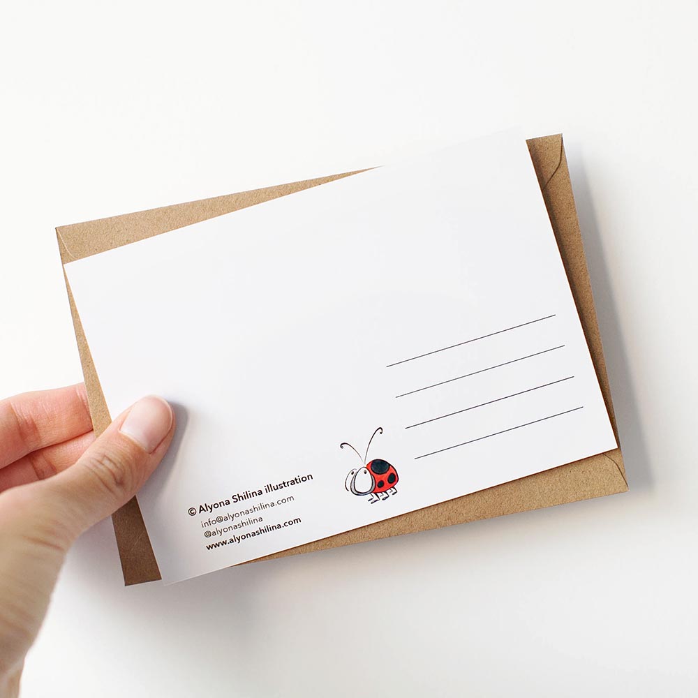 Ladybugs Postcard Set
