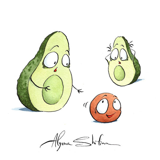 "Avocados" original drawing