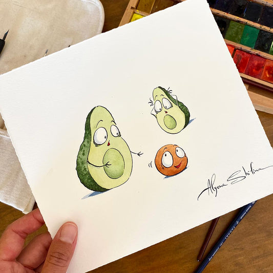 "Avocados" original drawing