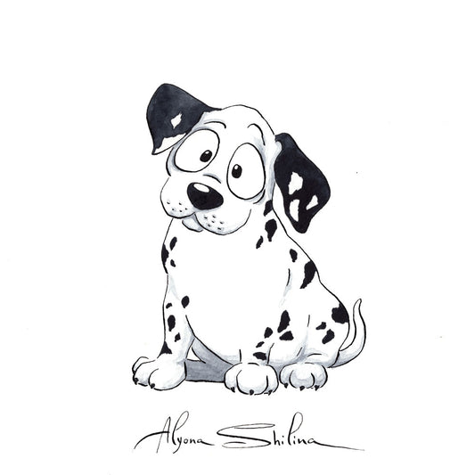 "Dalmatian" original drawing