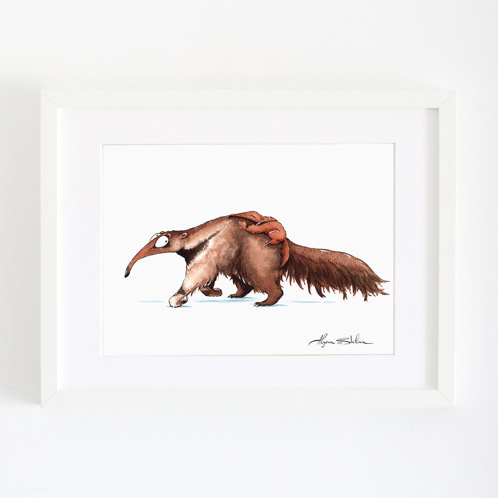 Cute Ant-Eater wall art print