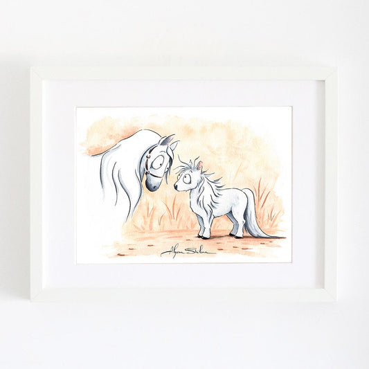 Horse and Pony art print