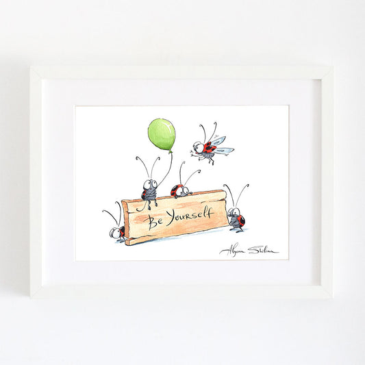Personalized funny art wall decor by Alyona Shilina
