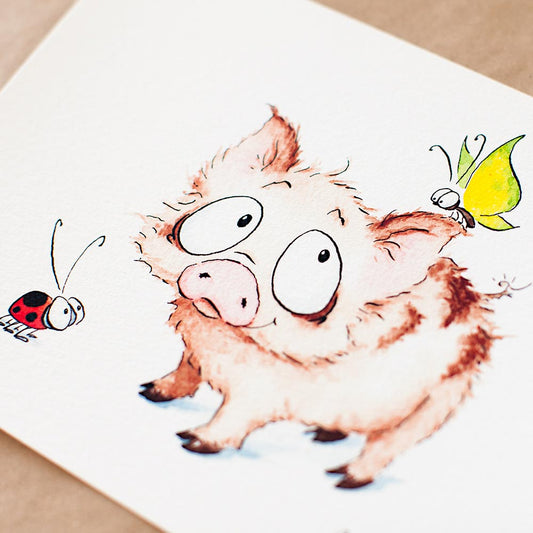 "Piglet" art print