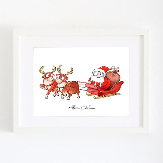 Santa Claus wall art print